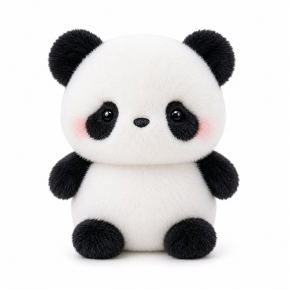 Cute Panda Plush – Soft Black and White Stuffed Animal