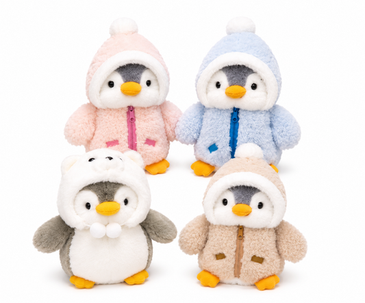 Cute Dressed Penguin Plush – Fluffy Stuffed Animal