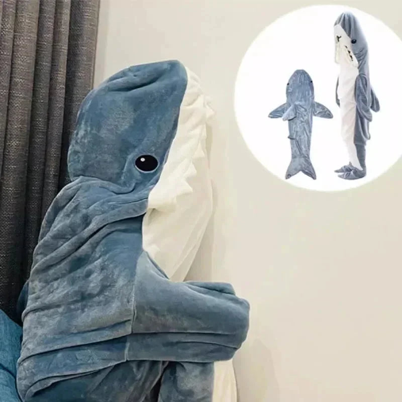 Finn the Shark Blanket Hoodie – Wearable Shark Sleeping Bag