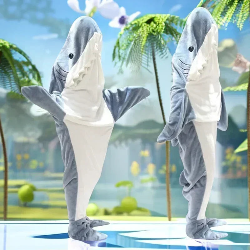 Finn the Shark Blanket Hoodie – Wearable Shark Sleeping Bag