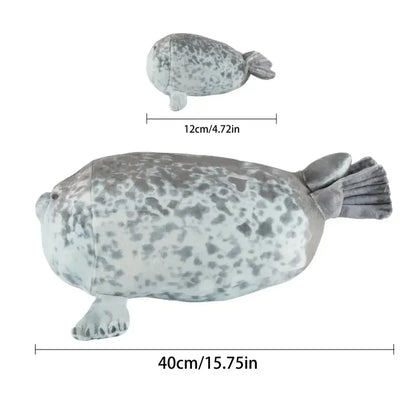 40cm Mother Seal Plush Set with 4 Baby Seals