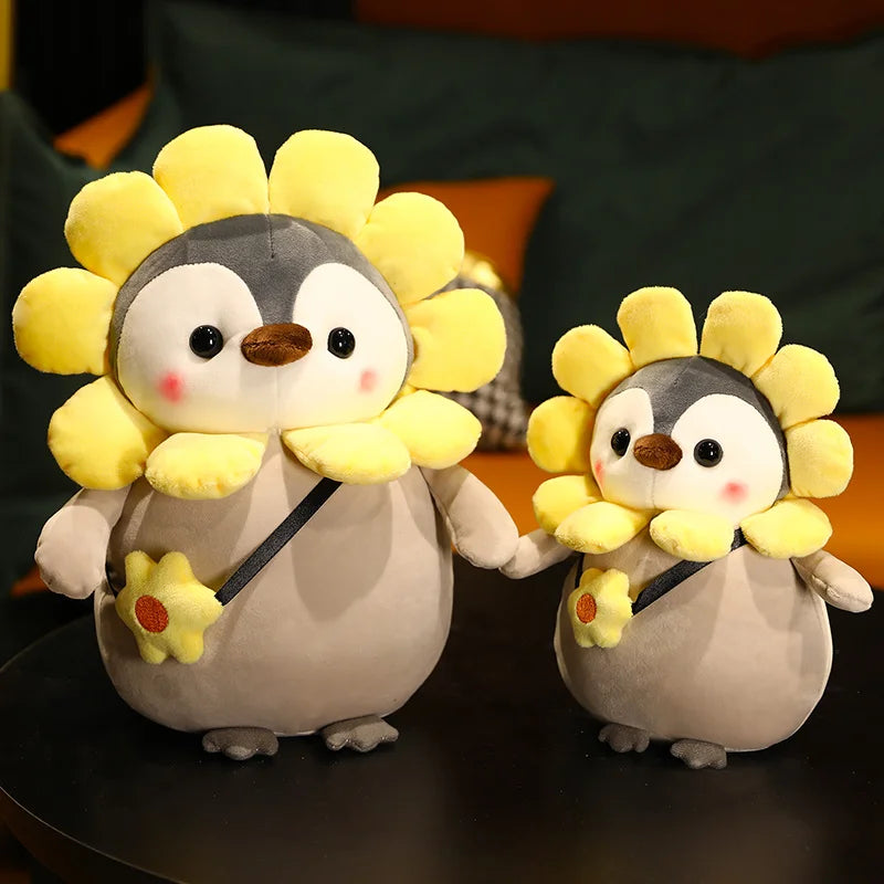 25cm Penguin Costume Plush – Dinosaur & Flower Styles