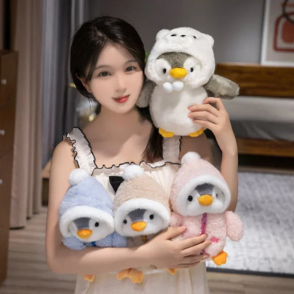 Cute Dressed Penguin Plush – Fluffy Stuffed Animal