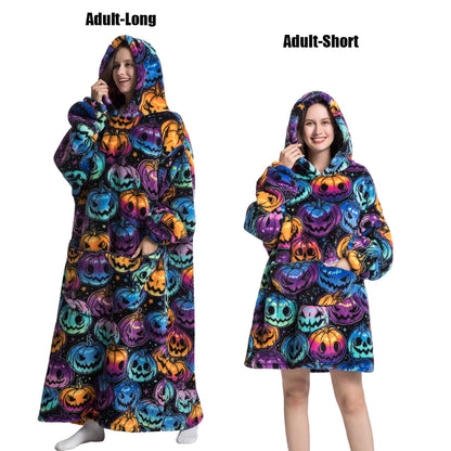 Cocoon Giant Wearable Blanket with Sleeves – Extra-Long Fleece