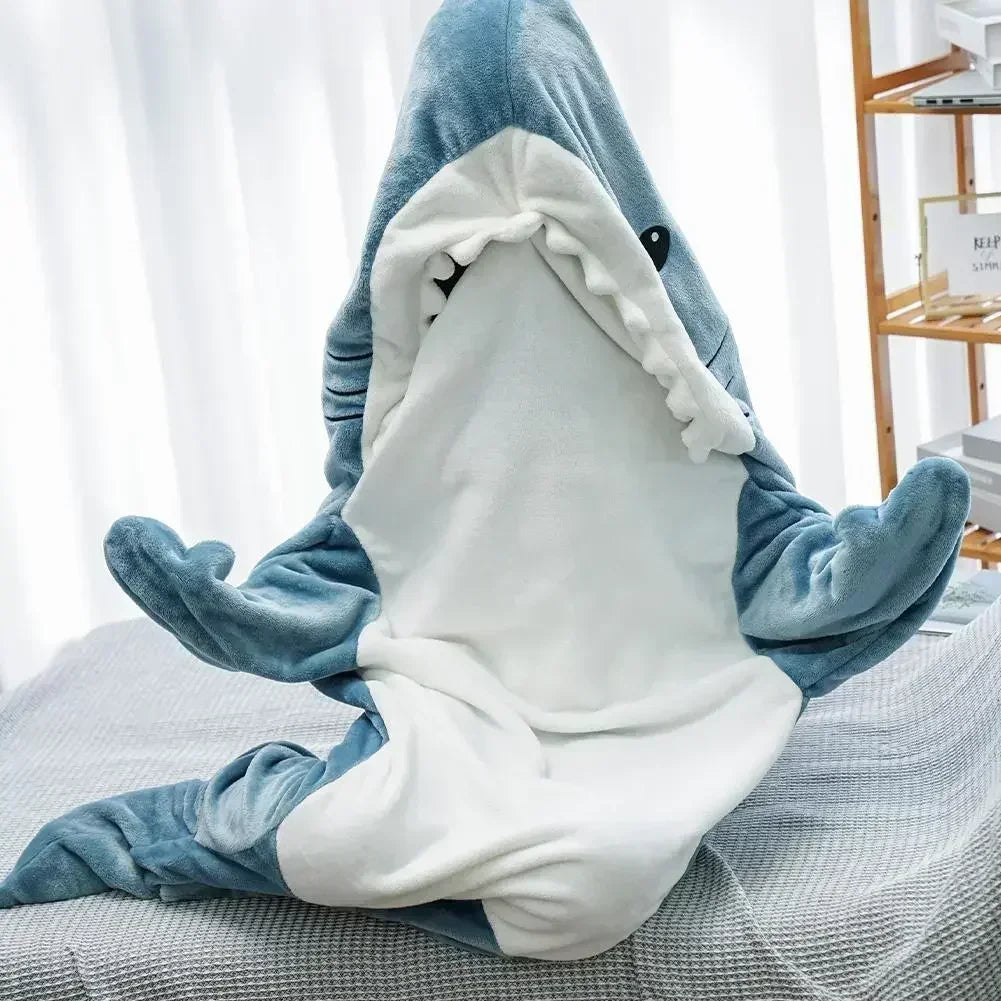 Finn the Shark Blanket Hoodie – Wearable Shark Sleeping Bag