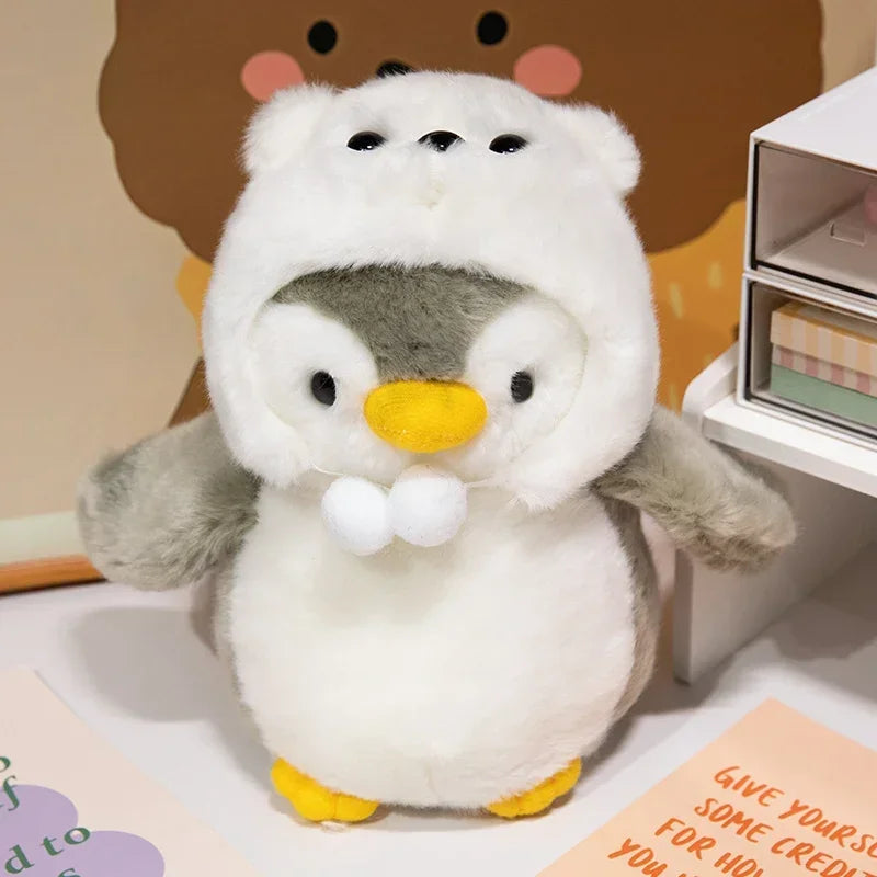 Cute Dressed Penguin Plush – Fluffy Stuffed Animal