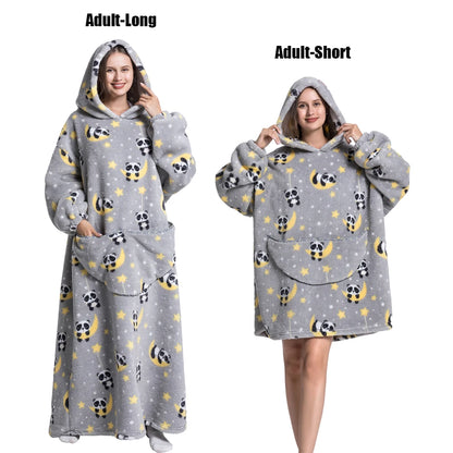 Cocoon Giant Wearable Blanket with Sleeves – Extra-Long Fleece