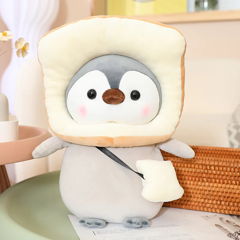 25cm Penguin Costume Plush – Dinosaur & Flower Styles